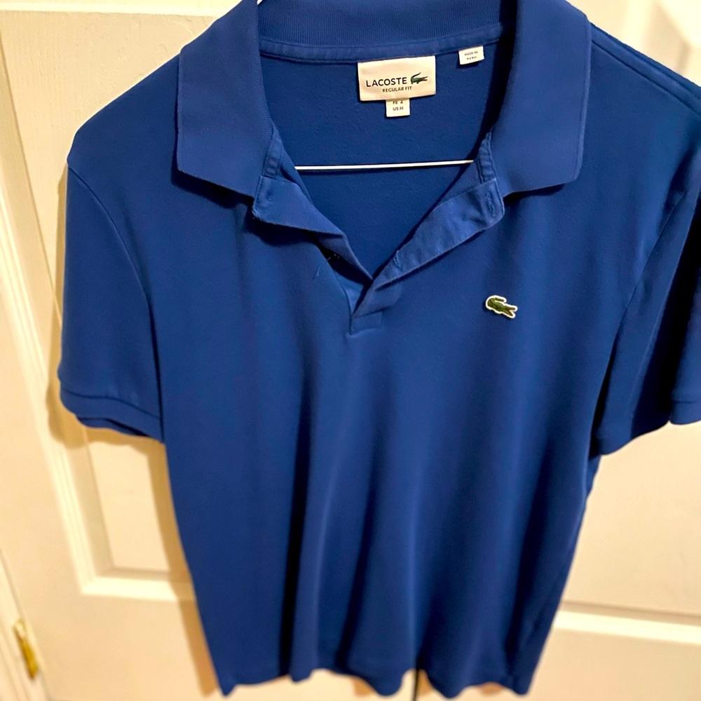 Men’s Lacoste Royal Blue Medium Slim Fit Polo Shirt